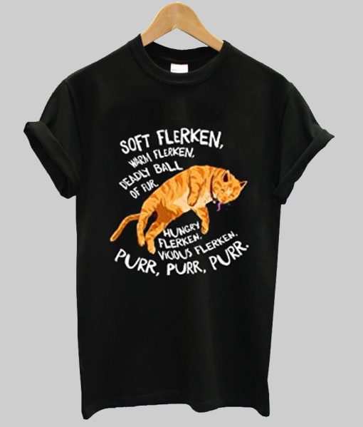 Soft Flerken Lyrics Funny Cat Floating in Space T-Shirt NF