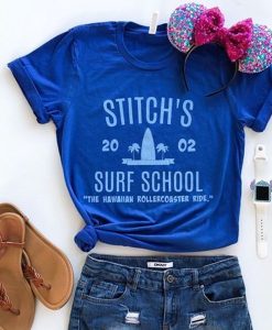 Stitch’s Surf School t shirt NF