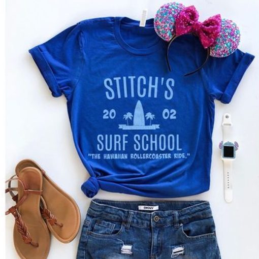 Stitch’s Surf School t shirt NF