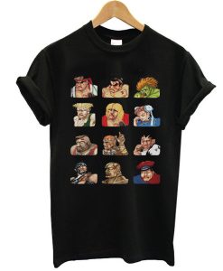 Street Fighter 2 Continue Faces t shirt NF