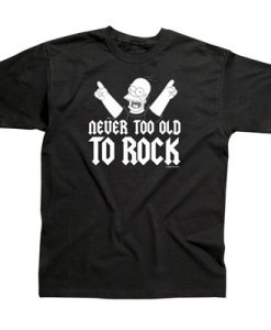 The Simpsons Never Too Old To Rock T-Shirt NF