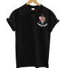 Angels Black Flowers t shirt NF