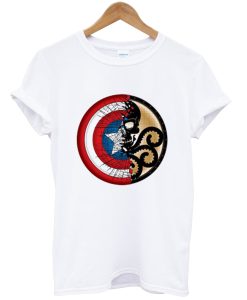 Captain America Harajuku Spider Skull T Shirt NF