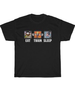 Eat, Train, Sleep Goku Lifting Unisex T Shirt NF