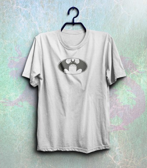 Funny totoro batman logo t shirt NF