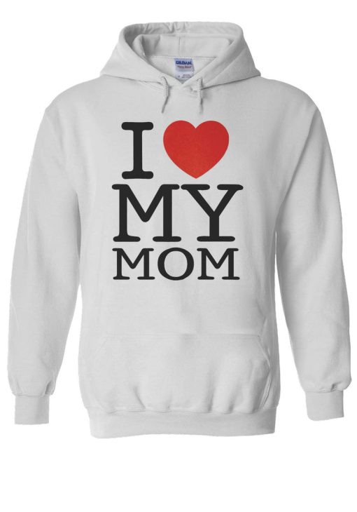 Mothers Day I Love My Mom Heart Hoodie NF