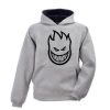 Spitfire Logo Grey Hoodie NF