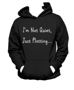 I m Not Quiet Just Plotting Hanes Hoodie NF