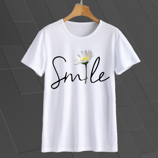 _Smile Flower t shirt TPKJ1