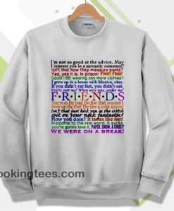 friends quotes sweatshirt