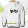 Hear See No Evil Skull Hoodie