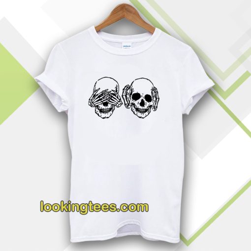 Hear See No Evil Skull T-shirt