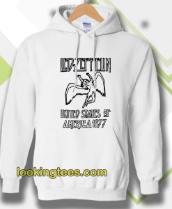 Led Zeppelin United States Of America 1977 Ringer Hoodie