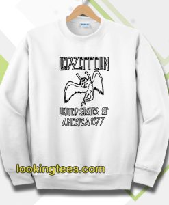 Led Zeppelin United States Of America 1977 Ringer Sweatshirt