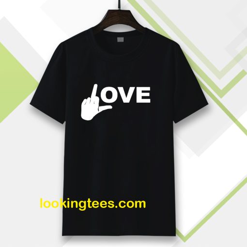 Love Middle Finger Logo T-Shirt