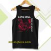 Love Will Tear Us Apart Unisex tanktop