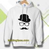 Mustache Men's Short Sleeve Tee Hoodie