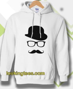 Mustache Men's Short Sleeve Tee Hoodie