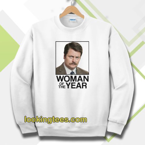 Ron Swanson Woman of the Year Parks and Recreation Sweatshirt