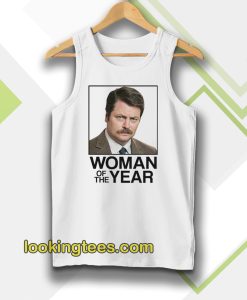 Ron Swanson Woman of the Year Parks and Recreation Tanktop