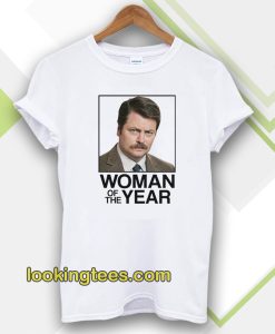 Ron Swanson Woman of the Year Parks and Recreation Tshirt