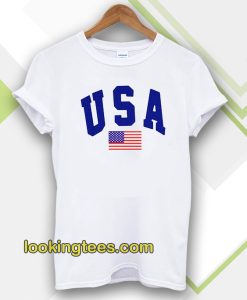 USA White T-Shirt