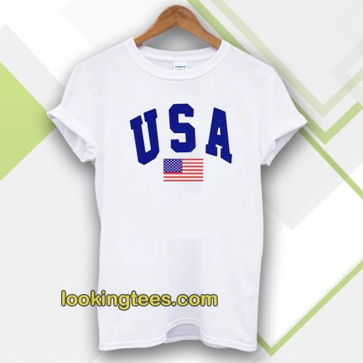 USA White T-Shirt