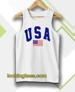 USA White Tanktop