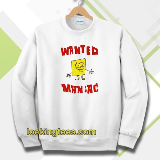 Wanted Maniac SpongeBob Sweatshirt