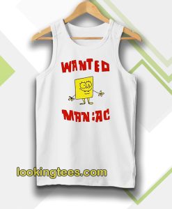 Wanted Maniac SpongeBob Tanktop