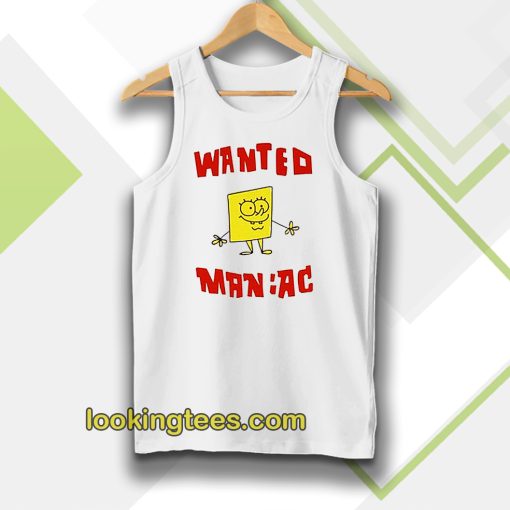 Wanted Maniac SpongeBob Tanktop