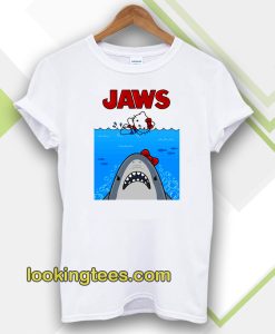 Jaws hello kitty t shirt