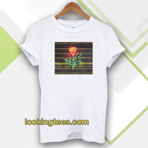 Louis tomlinson neon rose t-shirt