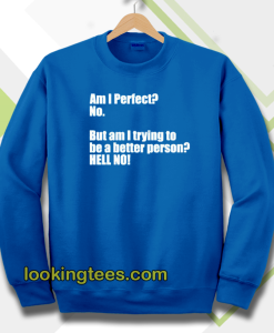 Am I Perfect sweatshirt