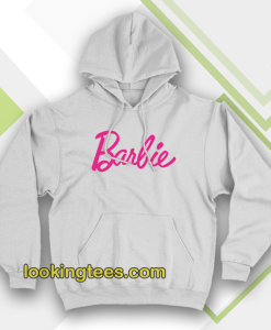 Barbie Logo white hoodie