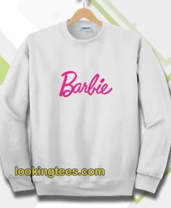 Barbie Logo white sweatshirt