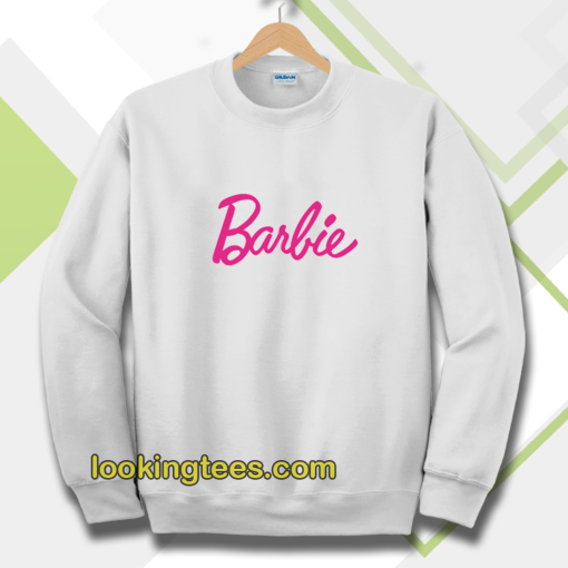 Barbie Logo white sweatshirt