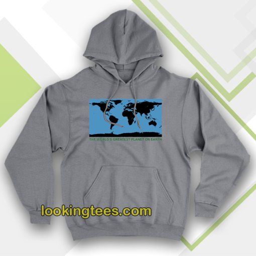 the world's greatest planet hoodie (grey)