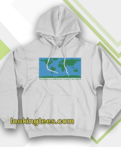 the world's greatest planet hoodie (white)