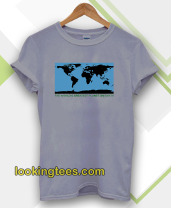 the world's greatest planet tshirt (grey)