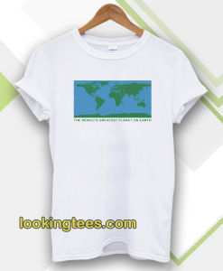 the world's greatest planet tshirt (white)