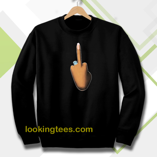 KIM finger fuck sweatshirt