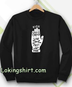 REGULAR FIT BLACK SWEATSHIRT