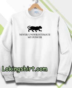 Never Underestimate My Power Sweatshirt