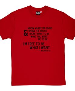 Free Muhammad Ali Quote T-shirt