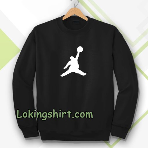 Funny Fat Air Jordan Black Sweatshirt