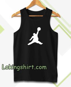 Funny Fat Air Jordan Black Tanktop