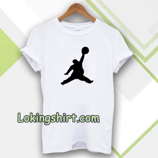 Funny Fat Air Jordan White T-Shirt