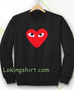 Heart with eyes Sweatshirt