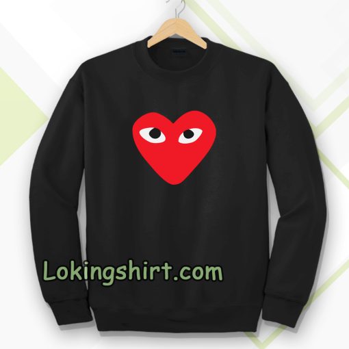 Heart with eyes Sweatshirt